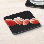 Rote Blutkörperchen Getränkeuntersetzer (Linke Seite)