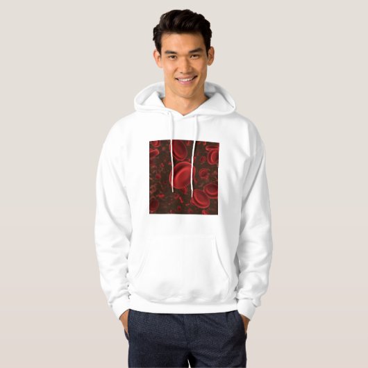 Rote Blutkörperchen Hoodie (Vorne ganz)