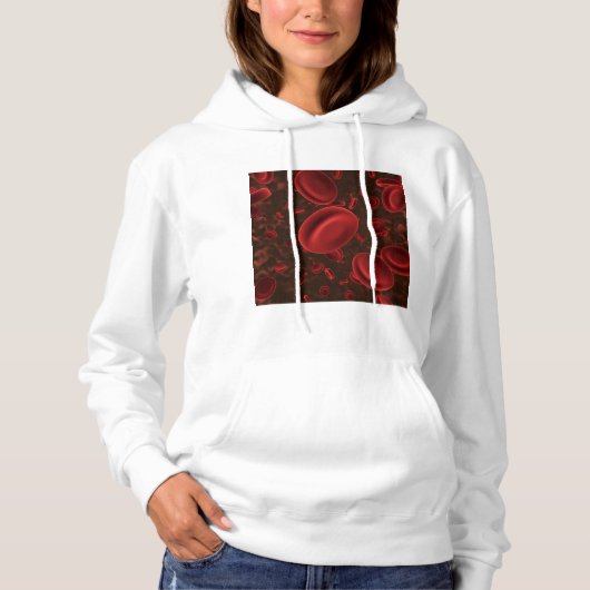 Rote Blutkörperchen Hoodie (Vorderseite)