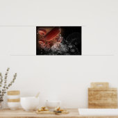 Rote Blutkörperchen in Wireframe Poster (Küche)