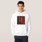 Rote Blutkörperchen Mikroskopisch Hoodie (Vorne ganz)