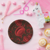 Rote Blutkörperchen Pappteller (Party)