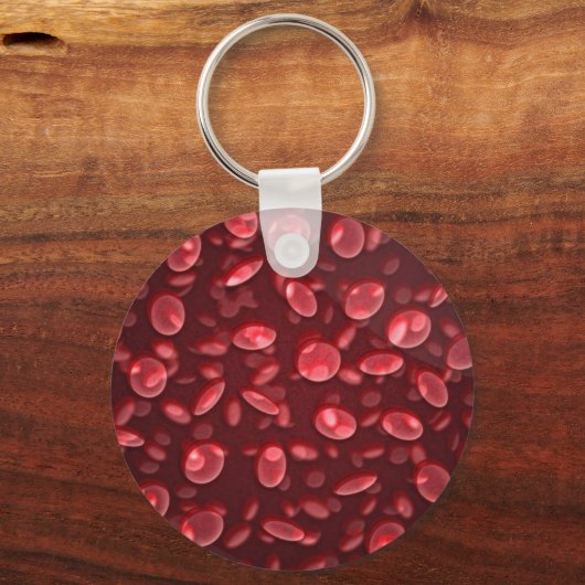 Rote Blutkörperchen Schlüsselanhänger (Vorderseite)