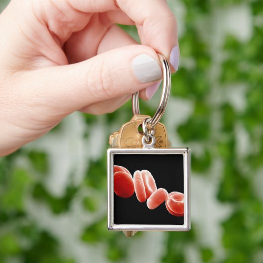 Rote Blutkörperchen Schlüsselanhänger (Hand)