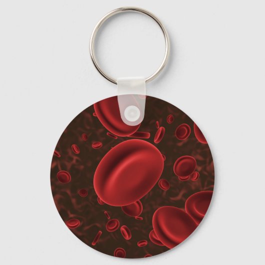 Rote Blutkörperchen Schlüsselanhänger (Vorderseite)