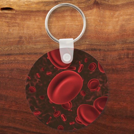 Rote Blutkörperchen Schlüsselanhänger (Vorderseite)