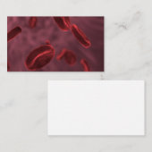 Rote Blutkörperchen Visitenkarte (Vorne/Hinten)