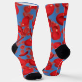 Rote Blutzellen Cool Moderne Socken (Gewinkelt)