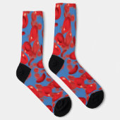 Rote Blutzellen Cool Moderne Socken (Rechts)