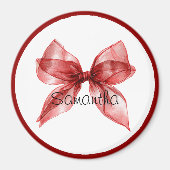 Rote Bogen-Grenze  Magnet (Vorne)