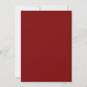 Rote Bogen-Hochzeit  Einladung (Rückseite)