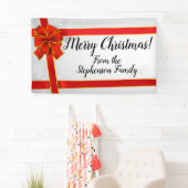 Rote Bogen-kundenspezifische personalisierte Banner (Insitu)