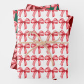 Rote Bögen Packpapier. Geschenkverpackung. Geschenkpapier Set (Beispiel)