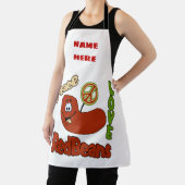 Rote Bohnen & Reis, Design hinzufügen Text, Schürz Schürze (InSitu)