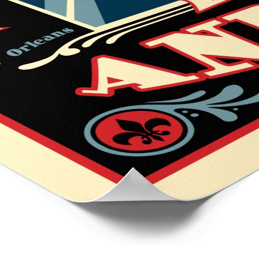 Rote Bohnen und Reis Poster (Ecke)