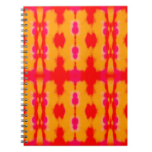 Rote Boho-Mode. Perserteppich. Wasserfarben-Layer Notizblock