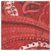 Rote Boho schicke Retro Hippie-Paisley-Bandanna Stoff (Muster)