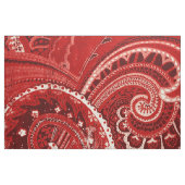 Rote Boho schicke Retro Hippie-Paisley-Bandanna Stoff (Fat Quarter (45,7 x 55,9 cm))