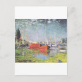 Rote Boote, Argentinien, Claude Monet Postkarte (Vorderseite)