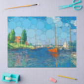 Rote Boote, Argentinien von After Claude Monet Seidenpapier (Basteln)