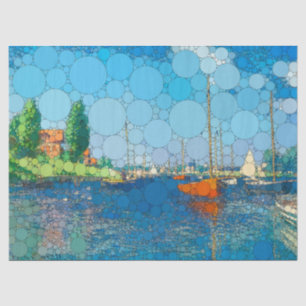 Rote Boote, Argentinien von After Claude Monet Seidenpapier