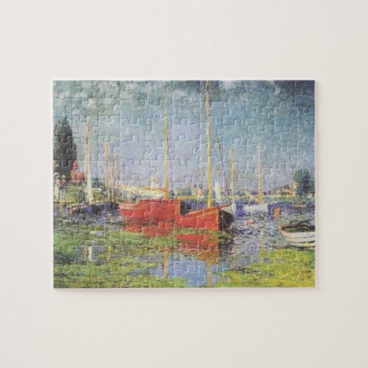 Rote Boote bei Argenteuil Puzzle (Horizontal)