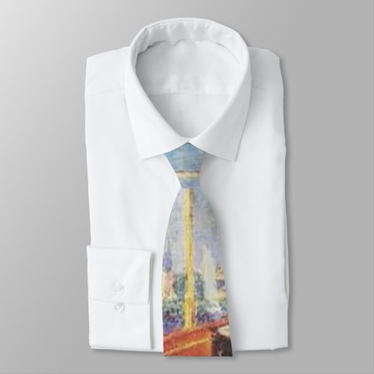 Rote Boote in Argenteuil Necktie Krawatte (Gebunden)