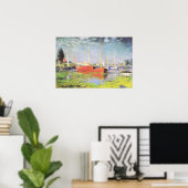 Rote Boote in Argenteuil von Claude Monet Poster (Heimbüro)