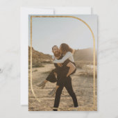 Rote Bordeaux-Fotos Verlobung Ankündigung (Rückseite)