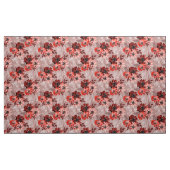 Rote, bordeauxrote Blume. Stoff (Yard (91,4 cm))