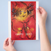 ROTE BOW/Frohes Silvesterabend Flyer (Hand)