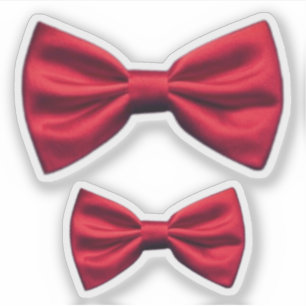 ROTE BOW-KRAWATTE STICKER