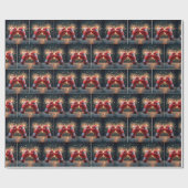 Rote Boxhandschuhe für USA 250. Geburtstag Geschenkpapier (Flach)