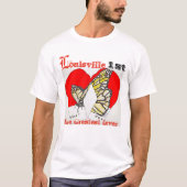 Rote Boxhandschuhe mit Monarchfalter T-Shirt (Vorderseite)