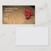 Rote Boxhandschuhe Visitenkarte (Vorne/Hinten)