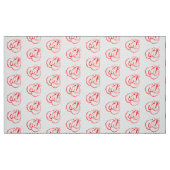 ROTE BOXING GLOVES SPORTS PATTERN STOFF (Fat Quarter (45,7 x 55,9 cm))