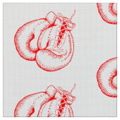 ROTE BOXING GLOVES SPORTS PATTERN STOFF (Nahaufnahme)