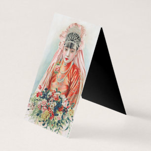 Rote Braut bei chinesischer Hochzeit in Shanghai