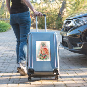 Rote Braut bei chinesischer Hochzeit in Shanghai Aufkleber (Koffer Insitu)