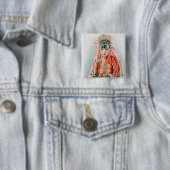 Rote Braut bei chinesischer Hochzeit in Shanghai Button (Beispiel)