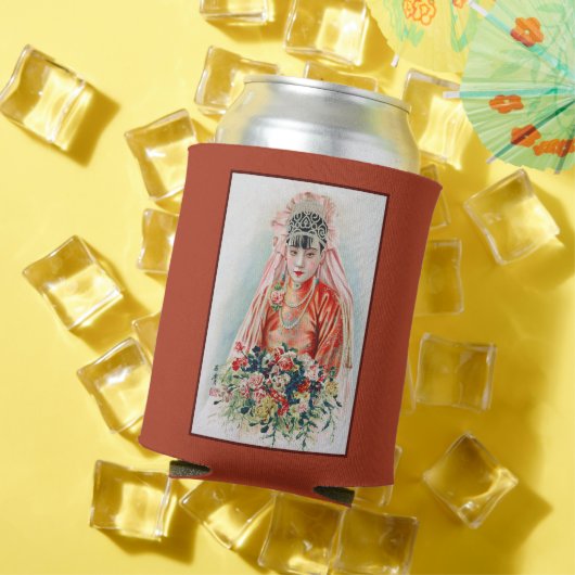 Rote Braut bei chinesischer Hochzeit in Shanghai Dosenkühler (In Situ Sommer)