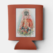 Rote Braut bei chinesischer Hochzeit in Shanghai Dosenkühler (Rückseite)