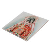 Rote Braut bei chinesischer Hochzeit in Shanghai Fliese (Seite)