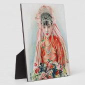 Rote Braut bei chinesischer Hochzeit in Shanghai Fotoplatte (Seite)