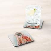 Rote Braut bei chinesischer Hochzeit in Shanghai Getränkeuntersetzer (Rechte Seite)