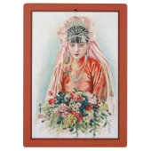 Rote Braut bei chinesischer Hochzeit in Shanghai Klemmbrett (Rückseite)