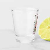 Rote Braut bei chinesischer Hochzeit in Shanghai Schnapsglas (Links)