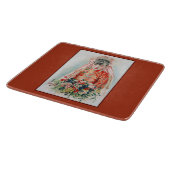 Rote Braut bei chinesischer Hochzeit in Shanghai Schneidebrett (Ecke)