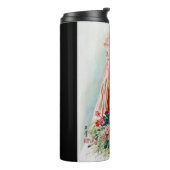 Rote Braut bei chinesischer Hochzeit in Shanghai Thermosbecher (Nach links gedreht)