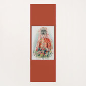 Rote Braut bei chinesischer Hochzeit in Shanghai Yogamatte (Rückseite)